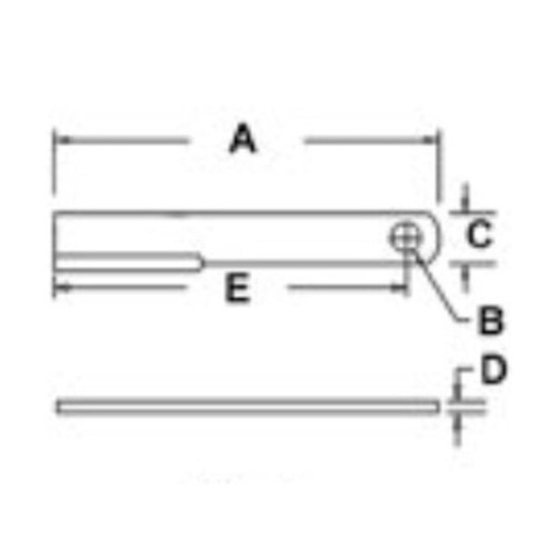 New Rotary Cutter Blade SM7557 for Bush Hog 1207, 1220, 1256, 1257, 1257R-2+